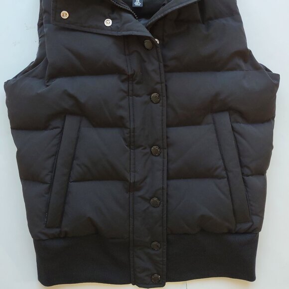 Banana Republic Down Puffer Vest Full Zip Pockets Scandi Girl Cabincore Size XS - Picture 4 of 12